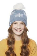 Hat Girl Lolly Eco Pom red white