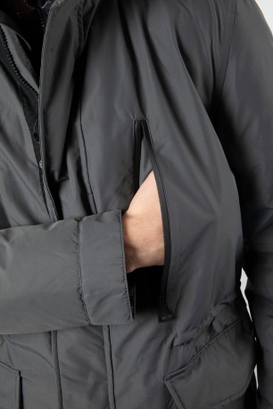 Men's jacket Double Inside More grey