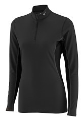 Thermique mesh demi-zip pour femmes