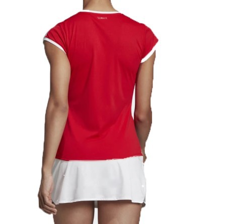 T-Shirt 3Stripes Club Tee Frente Rojo
