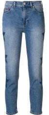 Jeans Donna High Rise Slim Lizzy L.30 Frontale Blu
