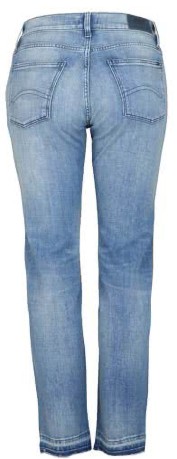 Damen Jeans High Rise Slim Izzy 9 Vrv Front Blau