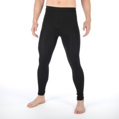Strumpfhosen-Unterwäsche-Mann-Ski Active Skintech schwarz modell vor