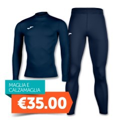 Combo Intime Joma Maillot Collant Thermique Bleu