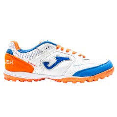 Zapatos de Fútbol femenino de Top Flex 942 TF blanco naranja