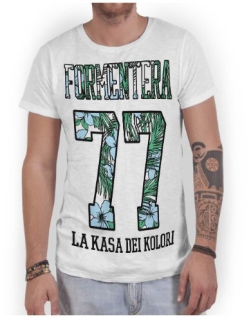 Hombres T-shirt Formentera 77