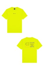 T-Shirt Donna Neon Sport fronte/retro giallo