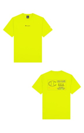 T-Shirt Donna Neon Sport fronte/retro giallo