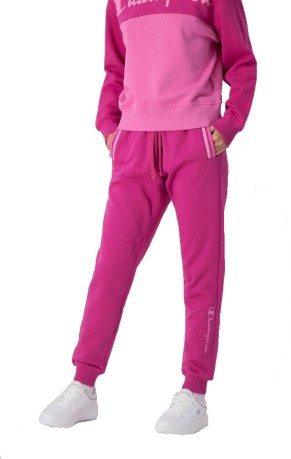 Pantalone Donna Dettagli Colorati Interno Felpato fronte rosa-viola