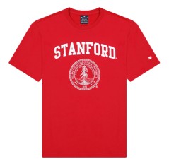 T-Shirt Uomo Girocollo Logo College fronte rosso