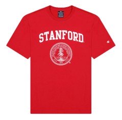 T-Shirt Uomo Girocollo Logo College fronte rosso