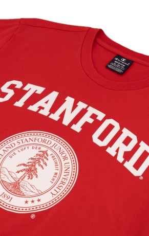T-Shirt Uomo Girocollo Logo College fronte rosso 