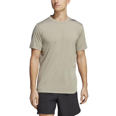 T-Shirt Uomo Designed For Training grigio fronte