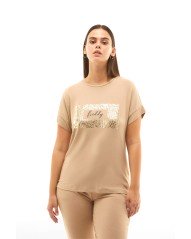 T-Shirt Donna Slounge Viscose Street - indossato fronte
