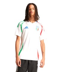 T-Shirt Calcio FIGC Italy Away Uomo - fronte indossato