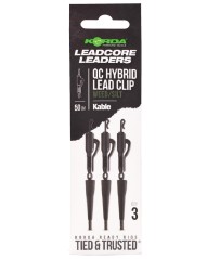 Leader Hybrid Lead Clip QC Swivel 50cm