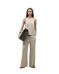 Pantaloni Donna Mosa in Lino modello fronte