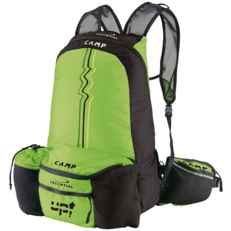 Backpack up black green