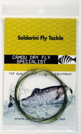 Soldarini Camou Leader Knotted Dry Fly Specialist 12 ft