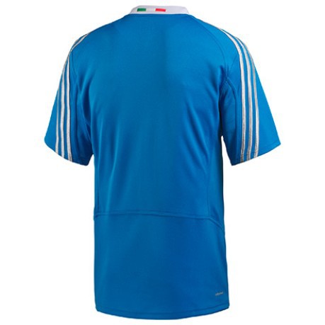 La primera camiseta oficial de la selección italiana de rugby del equipo, modelo de Rugby de Italia Partido - frente