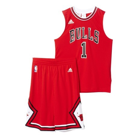 Kit NBA Junior Rose Bulls Adidas