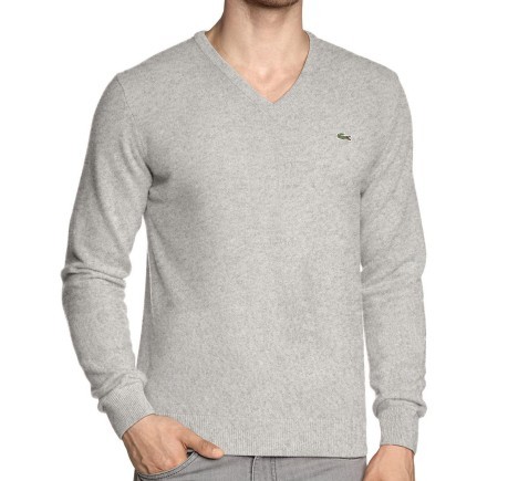 Sweater merino wool v neckline