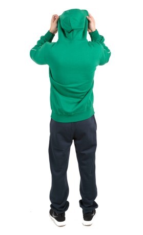 Tuta Uomo Sweat Suit Flece Full Zip verde blu 
