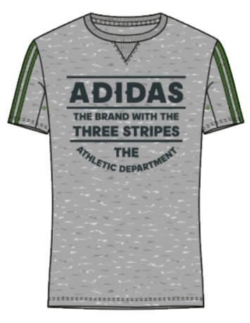T-Shirt Uomo Adidas LPM grigio verde 