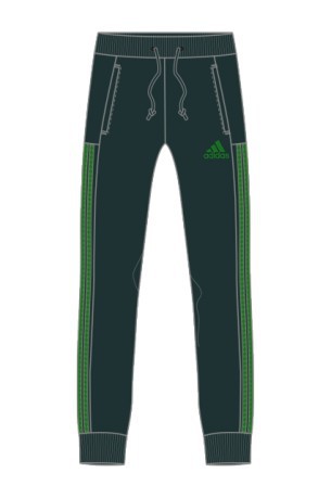 Pantalone LPM Idea nero verde 