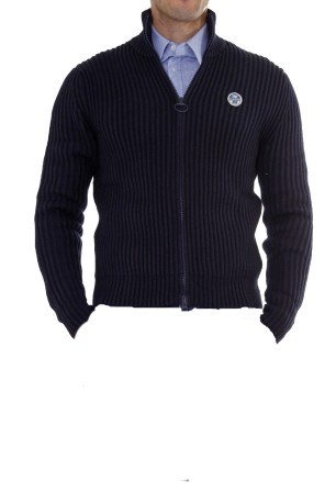 Maglione Uomo Ted 029 Wool Cotton blu 