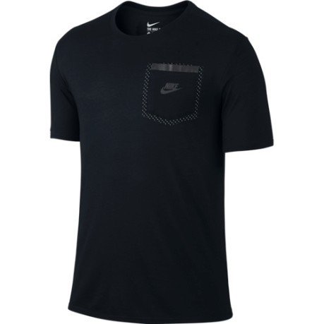 Hombres T-Shirt de reflexión de color negro