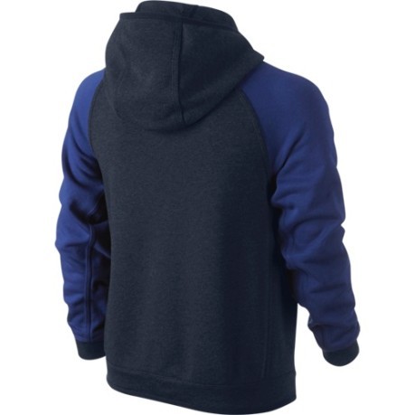 Sweatshirt Kinder Full-Zip-Kapuze blau