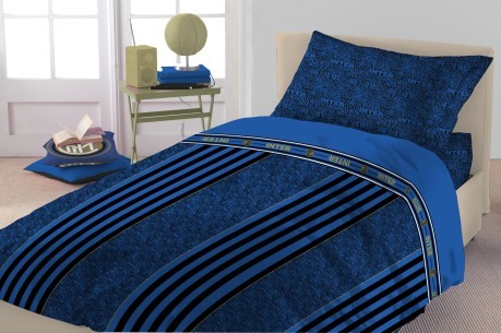 Set Bettbezug Doppel-Inter-schwarz-blau