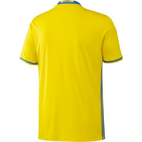 Camiseta de Suecia Hogar Réplica amarillo azul frente