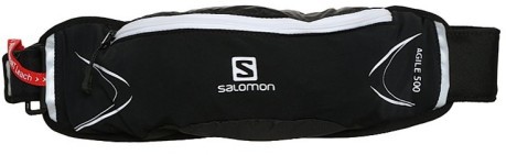Backpack waist belt Agile Belt 500 with water bottle black front
