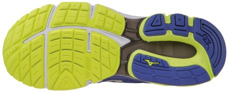 Schuh Herren-Running-Wave Inspire 12 Stabil In blau gelb