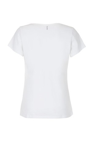 Impression T-Shirt Rose blanc