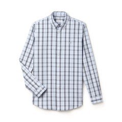 Shirt Pinpoint Check Button-Down white - blue