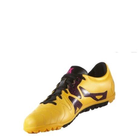 Football boots X 15.3 TF Leather yellow brown