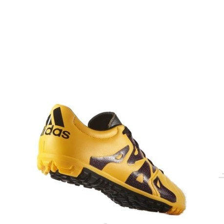 Chaussures de Football X 15.3 TF Cuir brun jaune