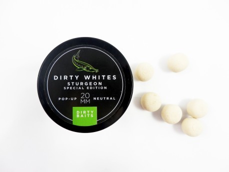 Boilies Pop-Up-Dirty Whites 20 mm Stör Special