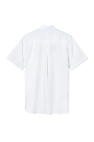 T-shirt Mann Botton Down mit Rahmen weiß