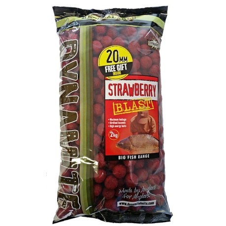 Boilies Strawberry Blast red