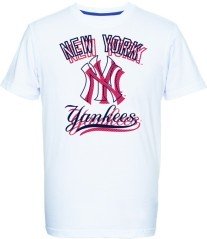 T-Shirt Uomo Therma Yankees bianco rosso