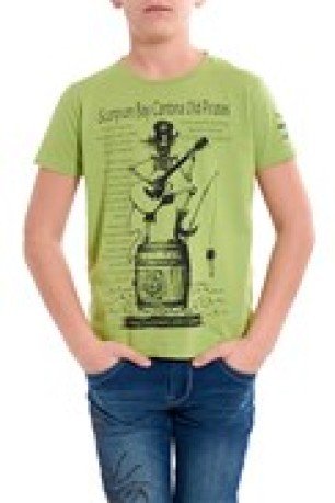 t-shirt child Cellar Old Pirates yellow front