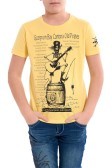 t-shirt enfant Cave de Vieux Pirates jaune devant