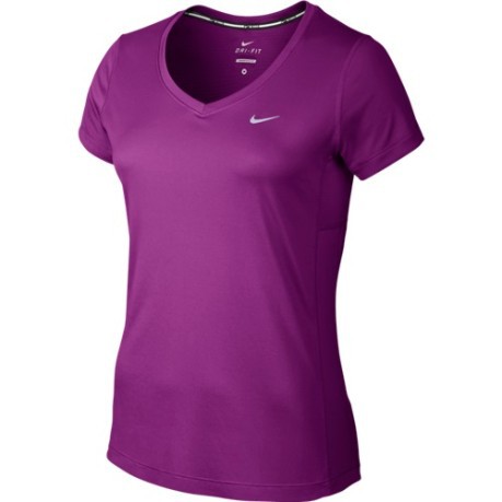 T-shirt Woman Miler V-Neck purple