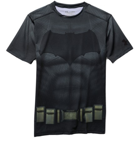 T-Shirt Uomo Batman Suit Compression SS grigio 