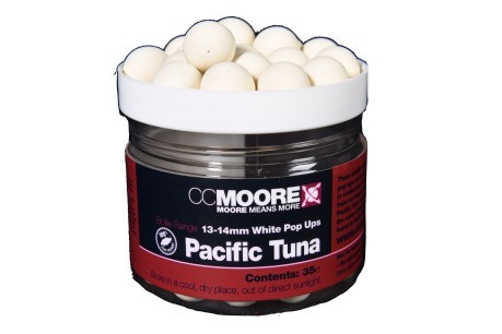 Boilies Pacific Tuna Pop Ups 13 mm  bianco