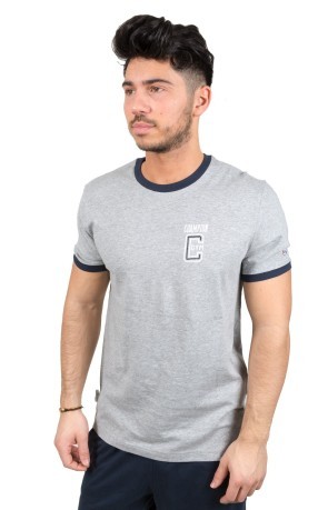 T-Shirt hommes Gymnase bleu-gris